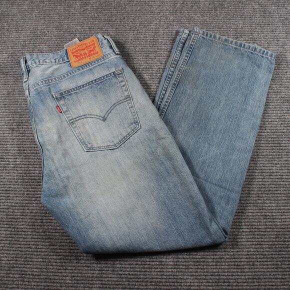Levi’s 514 Men’s Jeans 36x30 Light Wash Straight Fit 100% Cotton - Picture 1 of 10